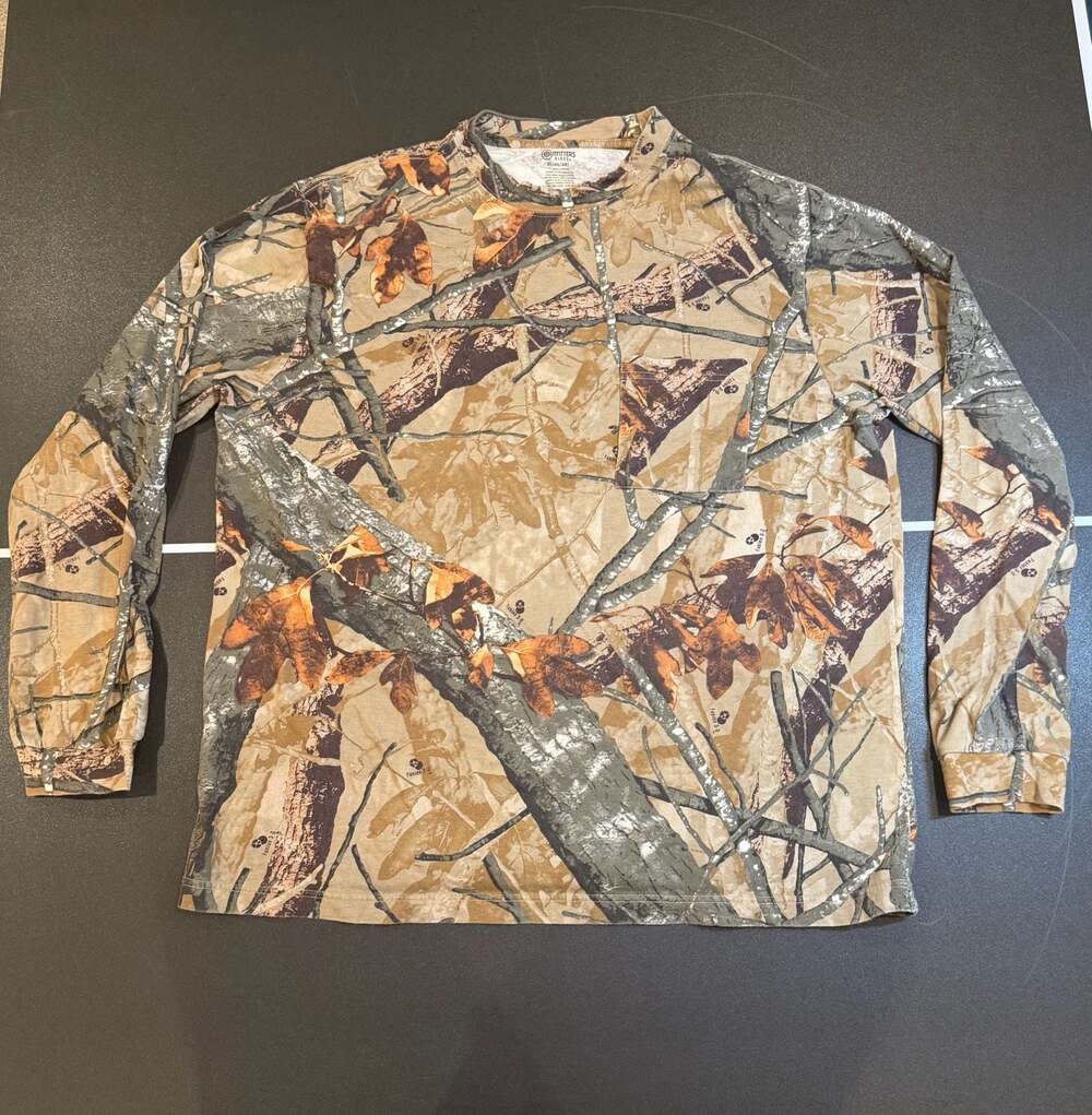 Outfitters Ridge Fusion 3D Camo Long Sleeve Pocket T-Shirt Men's XL